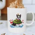 Boston Terrier Merry Christmas Tree Lights Dog X-Mas Dogs Graphic Print Coffee Mug, novelty gifts, funny gifts