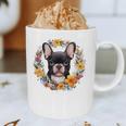 Boston Terrier Mom Floral Bostie Dog Lover Flowers Cute Graphic Print Coffee Mug, novelty gifts, funny gifts