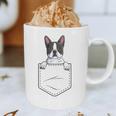 Boston Terrier In The Pocket Cute Boston Terrier Dog Lovers Men Women Girls Kids Graphic Print Coffee Mug, novelty gifts, funny gifts