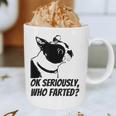 Boston Terrier Shirt Ok Seriously Who Farted Graphic Print Coffee Mug, novelty gifts, funny gifts