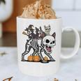 Boston Terrier Skeleton Mummy Witch Halloween Graphic Print Coffee Mug, novelty gifts, funny gifts