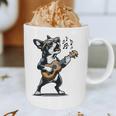 Dog Playing Guitar Singing Boston Terrier For Men Women Girls Kids Graphic Print Coffee Mug, novelty gifts, funny gifts