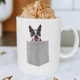 Dog In Your Pocket Boston Terrier For Men Women Girls Kids Graphic Print Coffee Mug, novelty gifts, funny gifts