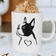 I Love My Boston Terrier Dog With Heart Graphic Print Coffee Mug, novelty gifts, funny gifts
