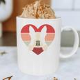 Retro Heart Boston Terrier Dog Vintage Valentine Graphic Print Coffee Mug, novelty gifts, funny gifts