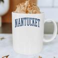 Varsity Grey Nantucket Graphic Print Coffee Mug, novelty gifts, funny gifts
