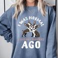 Boston Terrier Dog Comfort Colors Sweatshirt Blue Jean