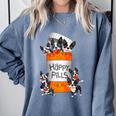 Boston Terrier Happy Pills T-Shirt Comfort Colors Sweatshirt Blue Jean