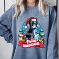 Boston Terrier Santa Claus Coffee Mug Merry Christmas Dogs Comfort Colors Sweatshirt Blue Jean