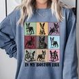 Funny Boston Terrier Quote In My Boston Terrier Era Cool Dog Men Women Comfort Colors Sweatshirt Blue Jean