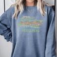 Heidelberg Germany Art Men Women Comfort Colors Sweatshirt Blue Jean