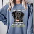 Labrador Retriever Lab Professional Human Trainer Comfort Colors Sweatshirt Blue Jean
