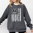 Best Boston Terrier Dog Mom Ever USA Flag For Men Women Kids Comfort Colors Sweatshirt Pepper