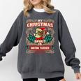 Boston Terrier My Christmas Spirit Dog Santa Claus X-Mas Comfort Colors Sweatshirt Pepper