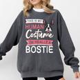 Boston Terrier Dog Bostie Halloween Costume Dog For Kids Comfort Colors Sweatshirt Pepper