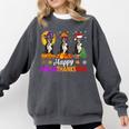 Boston Terrier Dog Halloween Christmas Hallothanksmas Men Women Kids Comfort Colors Sweatshirt Pepper