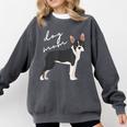 Boston Terrier Dog Mom Woman Women Comfort Colors Sweatshirt Pepper