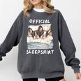 Boston Terrier Dog Official Sleepshirt Pajamas Nightgown Men Women Girls Kids Comfort Colors Sweatshirt Pepper