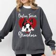 Boston Terrier Grandma Dog Owner Boston Terrier For Men Women Comfort Colors Sweatshirt Pepper