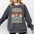 Boston Terrier Grandpa Dog Lover Father's Day Comfort Colors Sweatshirt Pepper