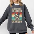 Boston Terrier Grandpa Dog Lover Father's Day Premium Comfort Colors Sweatshirt Pepper