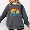 Being a Boston Terrier Grandpa Is Ruff Boston Terrier Comfort Colors Sweatshirt Pepper