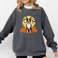 Boston Terrier Halloween Dog Lover Pumpkin Costume Comfort Colors Sweatshirt Pepper