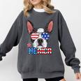Boston Terrier Merica 4th Of July T Shirt Men Boys Dog Puppy Comfort Colors Sweatshirt Pepper