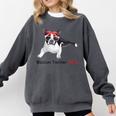 Boston Terrier Mom Bandana Boston Terrier Dog Comfort Colors Sweatshirt Pepper