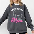 Boston Terrier Mom Comfort Colors Sweatshirt Pepper