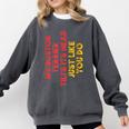 Boston Terrier Mom Dad Dog Lover Owner Women Men Comfort Colors Sweatshirt Pepper