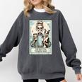 The Boston Terrier Mom Skeleton Spooky Season Halloween Comfort Colors Sweatshirt Pepper