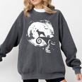 Boston Terrier And Moon Halloween Costume Dog Lover Comfort Colors Sweatshirt Pepper