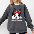 Boston Terrier Mum Dog Woman Idea Comfort Colors Sweatshirt Pepper