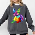Dog Lover Boston Terrier Dog Colorful Boston Terrier Men Women Kids Comfort Colors Sweatshirt Pepper
