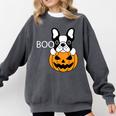 The Halloween Boston Terrier Comfort Colors Sweatshirt Pepper