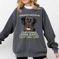 Labrador Retriever Lab Professional Human Trainer Comfort Colors Sweatshirt Pepper