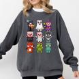 Pig Spooky Ghost Witch Boo-Jee Horror Pumpkin Pig Halloween Comfort Colors Sweatshirt Pepper