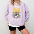 Anatomy Of Boston Terrier Dog Lover Comfort Colors Sweatshirt Orchid