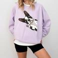 Boston Terrier Bostie Dog Kids Boys Girls Comfort Colors Sweatshirt Orchid