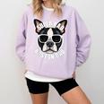 Boston Terrier Dad Father’s Day Dog Dad Men’s Comfort Colors Sweatshirt Orchid