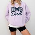 Boston Terrier Dog Dad Comfort Colors Sweatshirt Orchid