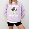 Boston Terrier Dog Official Sleepshirt Pajamas Nightgown For Men Women Kids Comfort Colors Sweatshirt Orchid