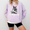 Boston Terrier Dog Untamed For Men Women Comfort Colors Sweatshirt Orchid
