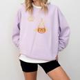 Boston Terrier Halloween Cute Bostie Dog Pocket Boo Comfort Colors Sweatshirt Orchid