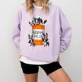 Boston Terrier Happy Pills T-Shirt Comfort Colors Sweatshirt Orchid