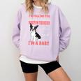 Boston Terrier Mom American Gentleman Dog Lover Mother's Day Comfort Colors Sweatshirt Orchid