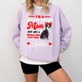 Boston Terrier Mom American Gentleman Dog Mother's Day Comfort Colors Sweatshirt Orchid
