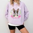 Boston Terrier Mom Mother's Day Comfort Colors Sweatshirt Orchid