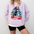 Boston Terrier Santa Claus Coffee Mug Merry Christmas Dogs Comfort Colors Sweatshirt Orchid